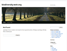 Tablet Screenshot of biodiversity.wotr.org
